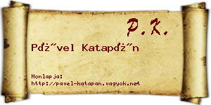 Pável Katapán névjegykártya